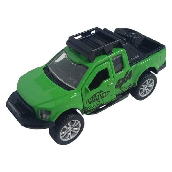 Çek Bırak Metal Arazi Aracı 13 cm - Yeşil - Resim 3