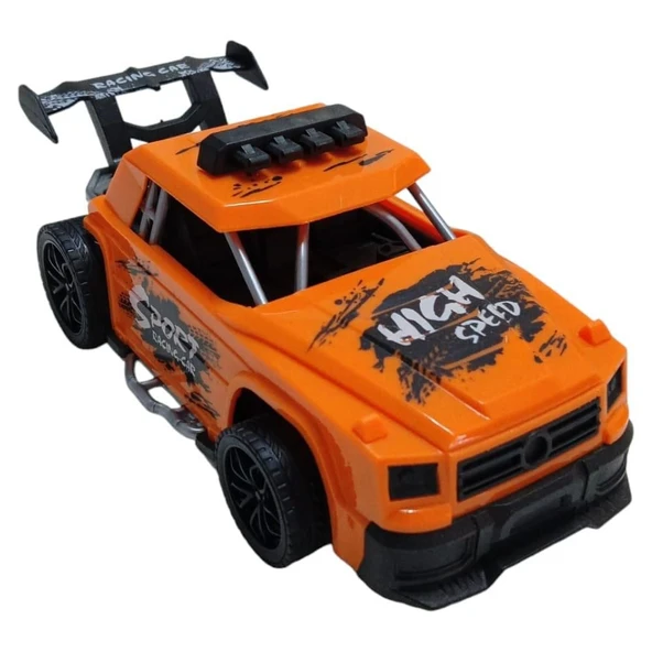 Sürtmeli Yarış Arabası - Turuncu ürün görseli