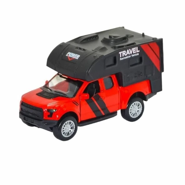 FY6022-12D -  Metal Çek Bırak Karavan Kırmızı