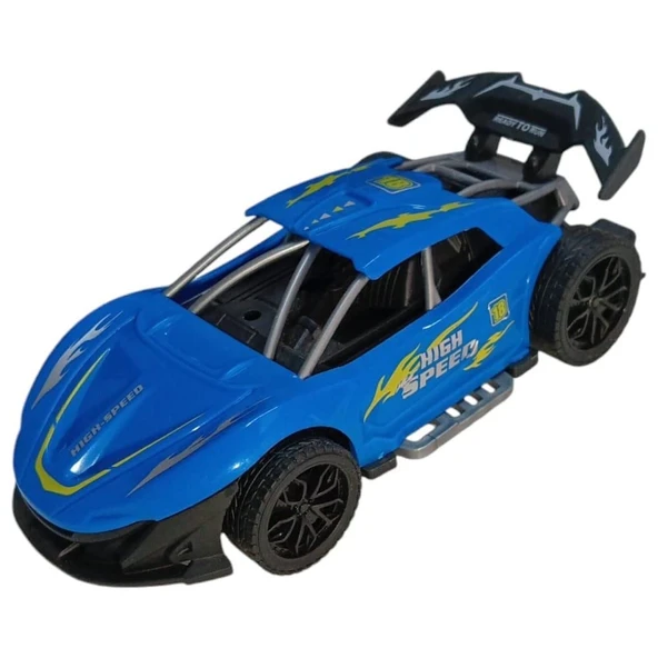 Sürtmeli Yarış Arabası - Mavi - Resim 2