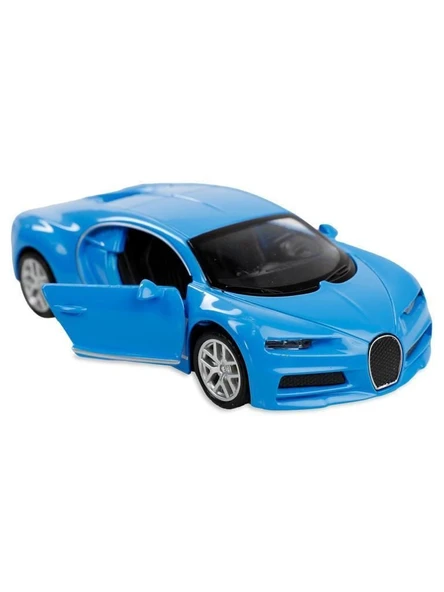 Çek Bırak Metal 12 Cm Model Araba - 6632-40SM - Mavi - Resim 2