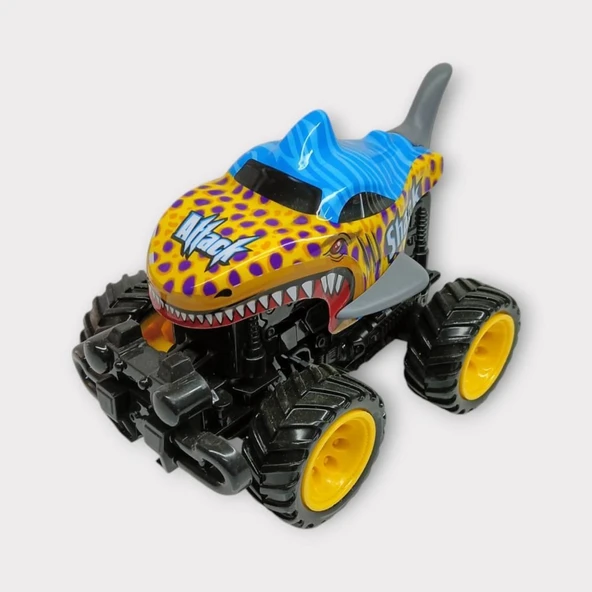 Sürtmeli Buggy Köpekbalığı Araba - Sarı - Resim 3