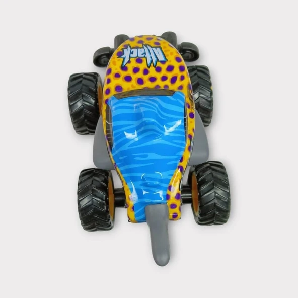 Sürtmeli Buggy Köpekbalığı Araba - Sarı - Resim 5