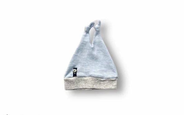 Kuyruklu Yıldız Nakışlı Şapkalı Uzun Kollu Zıbınlı 3lü Kız-erkek Bebek Takımı Mavi - Resim 6