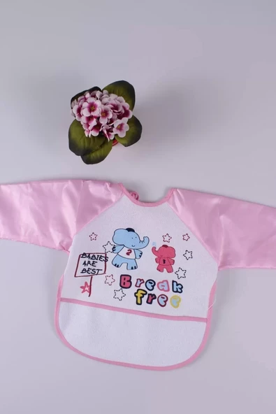 Fil Desenli Giyilebilen Bebek Önlüğü - Resim 6