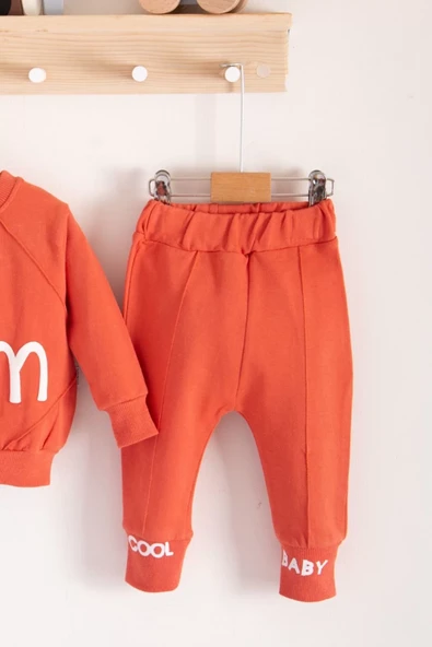 I'm Cool Desenli Pamuklu 2'li Kız Bebek Takımı - Resim 3