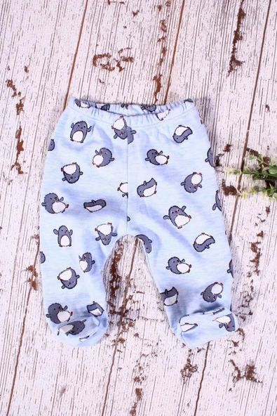 Penguen Desenli Fularlı 5'li Erkek Hastane Çıkışı - Resim 6