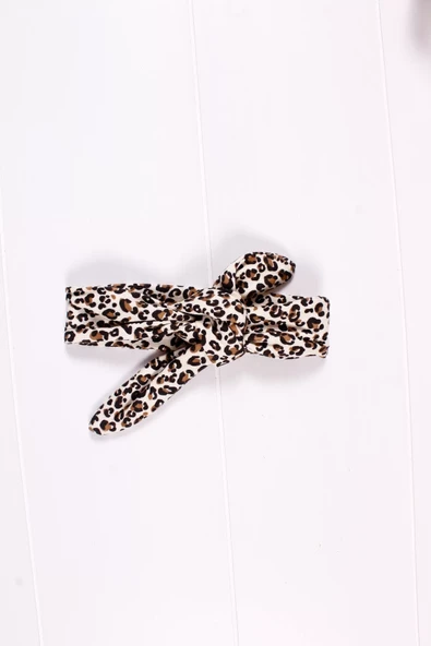 Leopar Detaylı 5'li Kız Bebek Hastane Çıkış Seti - Resim 8