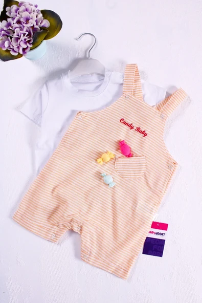 Candy Figürlü Badili Kız Bebek Tulumu - 4