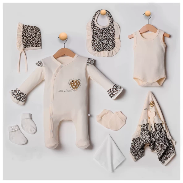 Leopar Desenli 8li Set Yeni Doğan - Resim 3