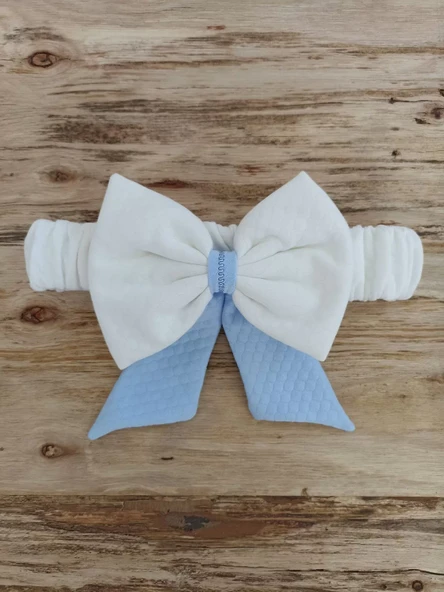 Yenidoğan Bal Peteği My Prince Taç Nakışlı Delüks Kundak Bebek Battaniyesi Mavi - 8