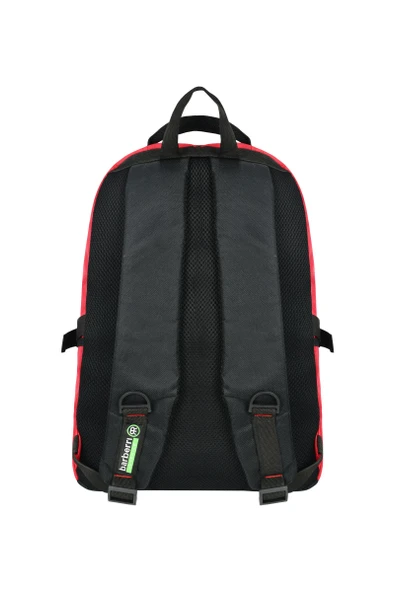 Çok Amaçlı Laptop Dizüstü Bilgisayar Bölmeli Sırt Çanta Kırmızı - 3