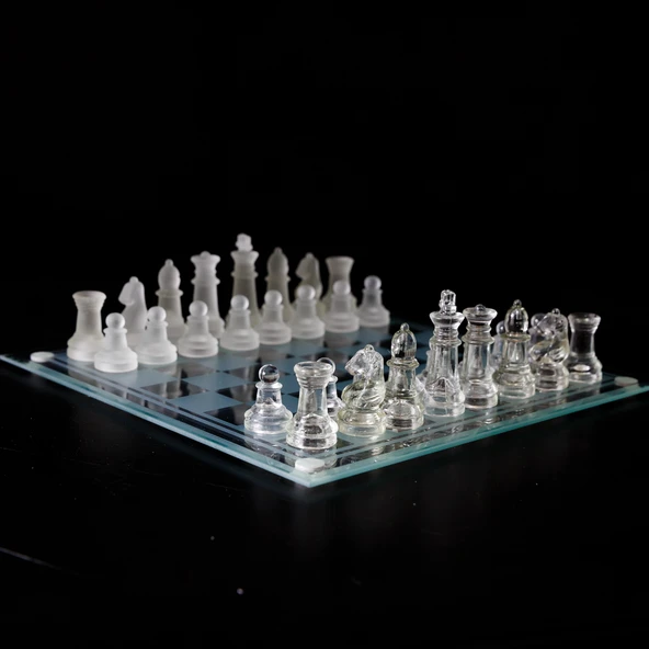 Cam Santraç Takımı (25x25)cm Dekoratif Hediyelik - 3