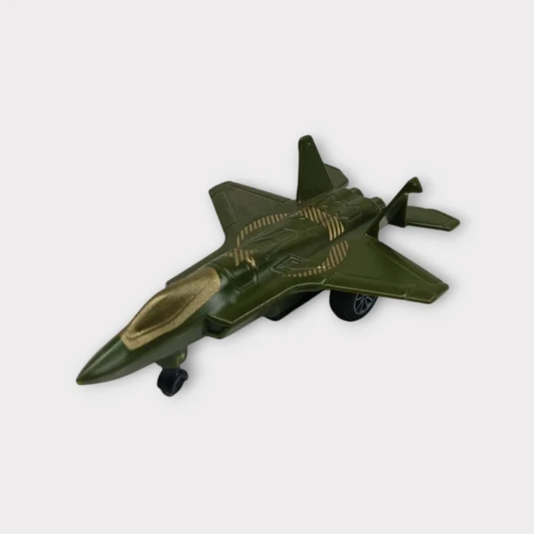 Çek Bırak Savaş Uçağı 10 cm - Yeşil - Resim 2