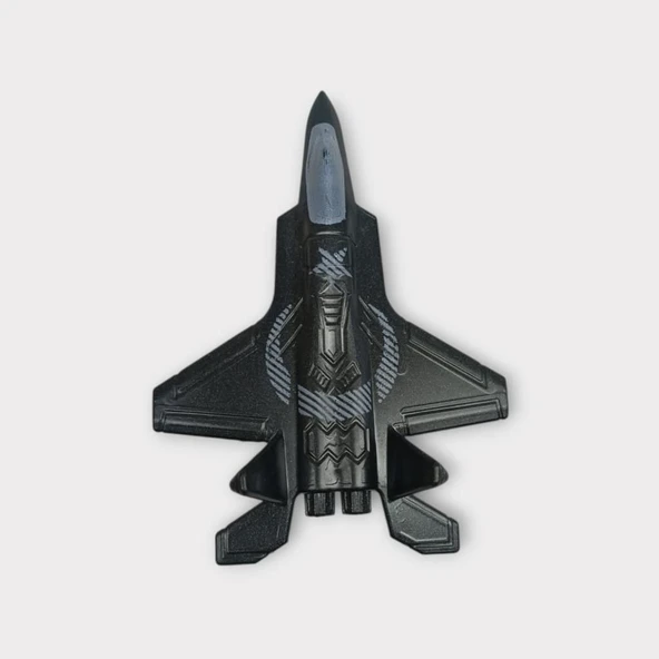 Çek Bırak Savaş Uçağı 10 cm - Gri - Resim 6