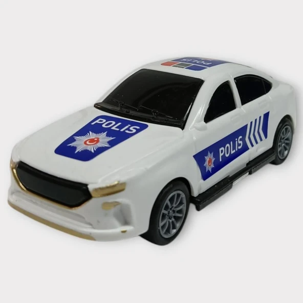 Çek Bırak TOGG Polis Arabası -Beyaz Sedan - Resim 3