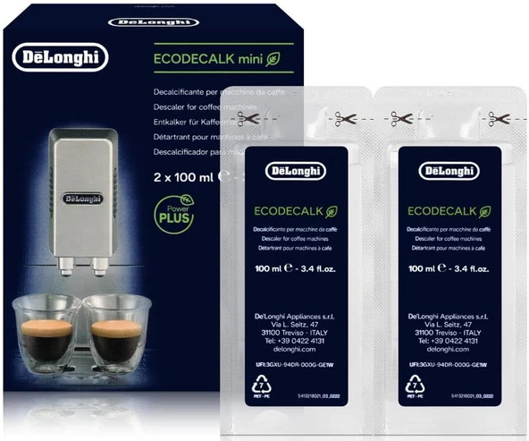 Delonghi Bakım Kiti Su Filtresi + 2x100ml Kireç Çözücü Solüsyon - Resim 2