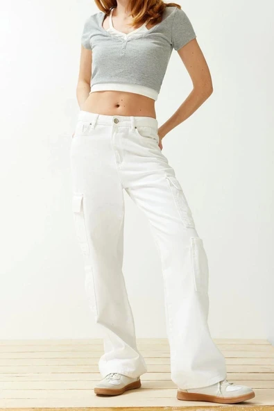 Moda Kalp Yaka Örme Slim Düz Desen Casual Günlük Crop Kısa Kol Bluz - Resim 3