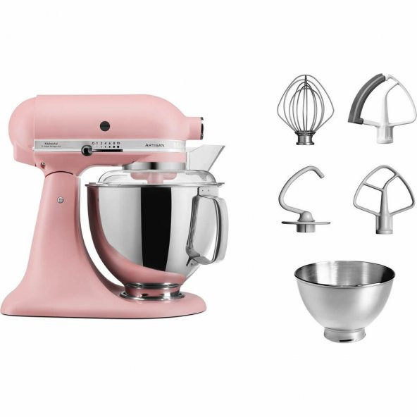 Kitchenaid Artisan 5Ksm175psedr Dried Rose 4.8 Litre Stand Mikser - 3