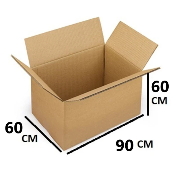 90x60x60 (K.S.S.S.K) 140.gramajlı Çift Oluklu 108.desi Mega Boy E-ticaret Ve Taşınma Kolisi (5ADET) - 2