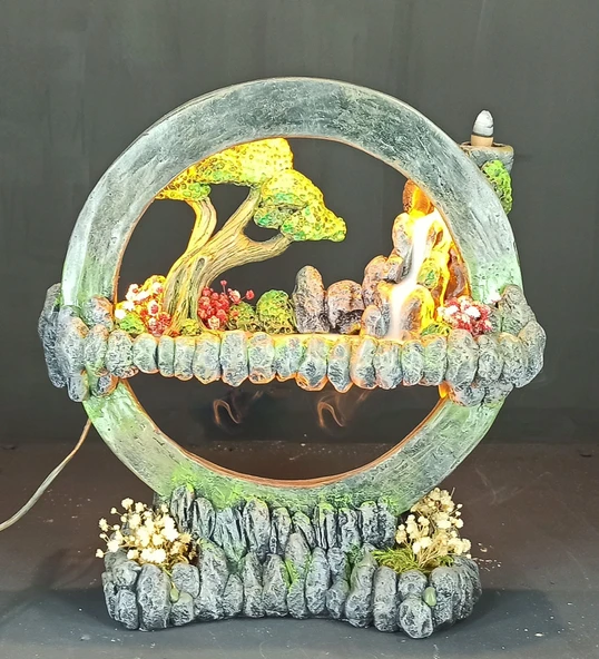 Işıklı Tütsülüklü Hayal Çemberi GeriAkış Tütsülük Gece Lambası - 3