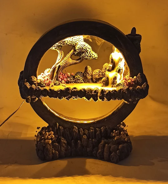 Işıklı Tütsülüklü Hayal Çemberi GeriAkış Tütsülük Gece Lambası - 4