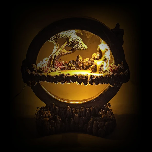 Işıklı Tütsülüklü Hayal Çemberi GeriAkış Tütsülük Gece Lambası - 5