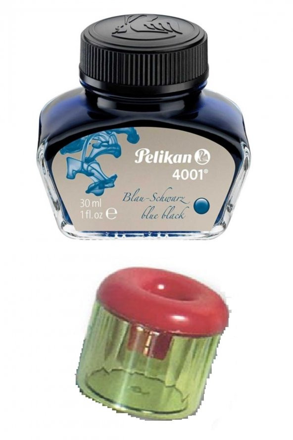 Mavi Dolma Kalem Mürekkebi 30 Ml. Şişe ve Mürekkep Hokkası