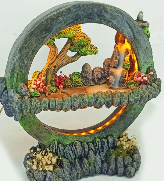 Işıklı Tütsülüklü Hayal Çemberi GeriAkış Tütsülük Gece Lambası - 2