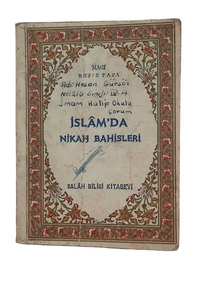 İSLAM'DA NİKAH BAHİSLERİ (İKİNCİ EL KİTAP)