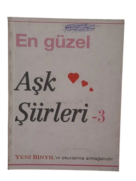 EN GÜZEL AŞK ŞİİRLERİ 3 (İKİNCİ EL KİTAP) ürün görseli 1