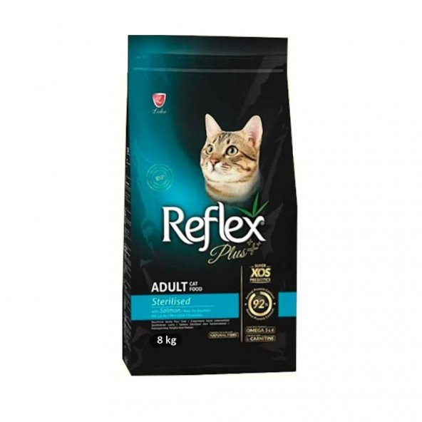 Reflex Plus Somonlu Kısırlaştırılmış Yetişkin Kedi Maması  8 Kg