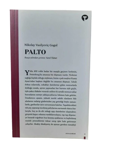 PALTO (İKİNCİ EL KİTAP)