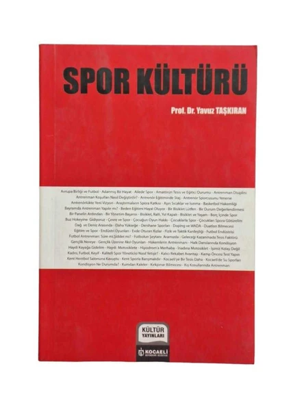 SPOR KÜLTÜRÜ (İKİNCİ EL KİTAP)