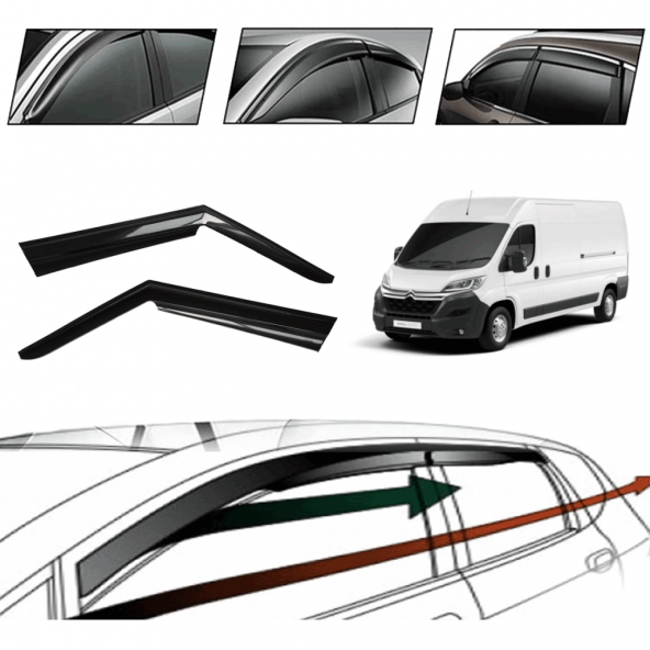 Citroen Jumper 2006 Cam Rüzgarlığı  2 Li ürün görseli 1