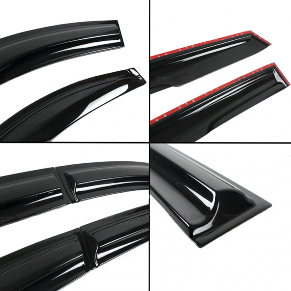 Ford Focus Hatchback 2016 Cam Rüzgarlığı 4 Lü - Resim 3