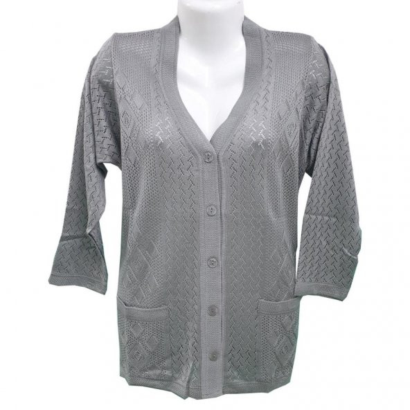 Kollu Bayan Triko hırka - 9