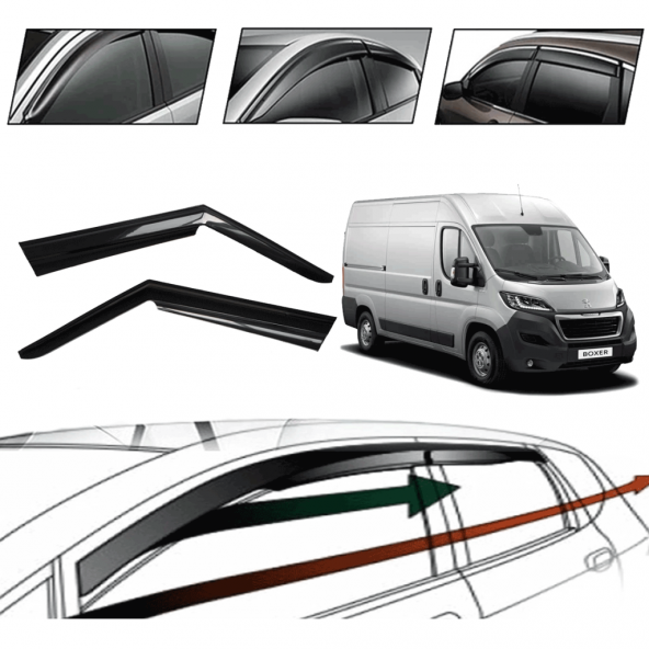 Peugeot Boxer 2013 Cam Rüzgarlığı  2 Li
