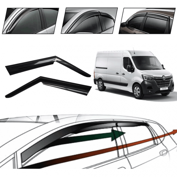 Renault Master 2018 Cam Rüzgarlığı  2 Li