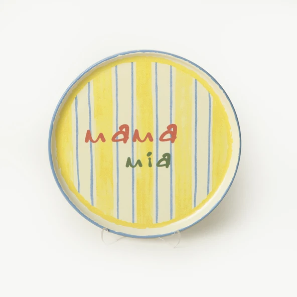 Keramika Mama Mia & La Dolce Vita Pasta Tabağı 22 Cm 4 Adet 22724-25 - 10