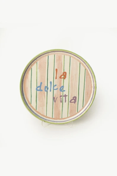 Keramika Mama Mia & La Dolce Vita Pasta Tabağı 22 Cm 4 Adet 22724-25 - 6