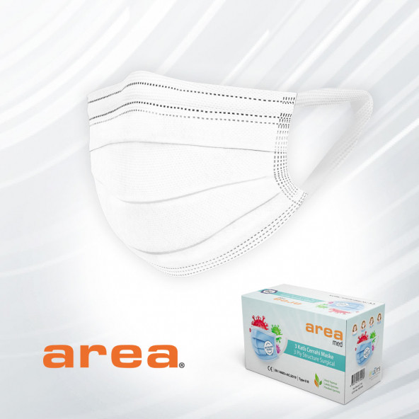 AREA Yeni Nesil  5 Kutu 250 Adet Meltblown Filtreli Cerrahi Medikal Maske - 4