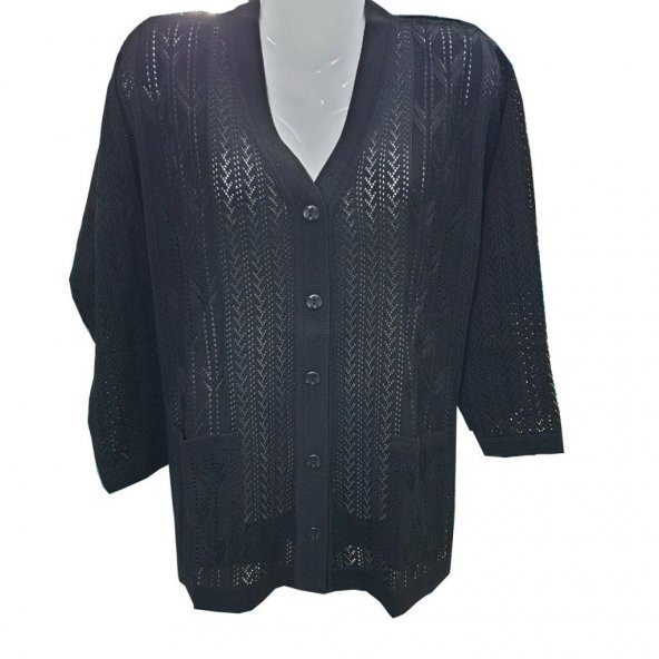 Rahat Kalıp Kadın Triko Hırka - 7