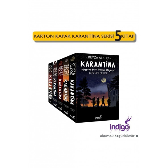 Karantina Serisi 5 Kitap Set Karton Kapak - İndigo Yayınları