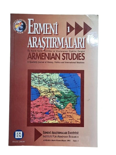 ERMENİ ARAŞTIRMALARI 1 SAYI:1 MART NİSAN MAYIS 2001 (İKİNCİ EL KİTAP)