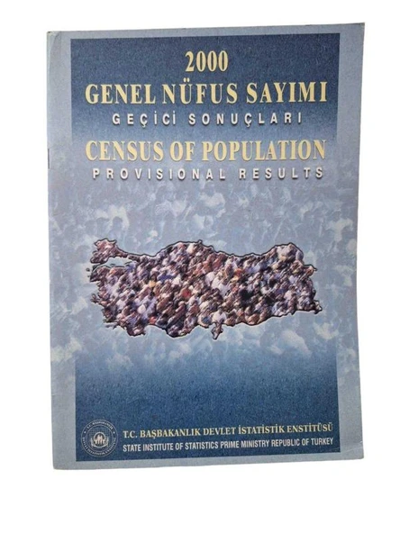 2000 GENEL NÜFUS SAYIMI GEÇİCİ SONUÇLARI (İKİNCİ EL KİTAP) ürün görseli 1