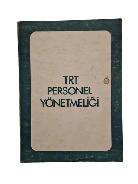 TRT PERSONEL YÖNETMELİĞİ (İKİNCİ EL KİTAP) - 1