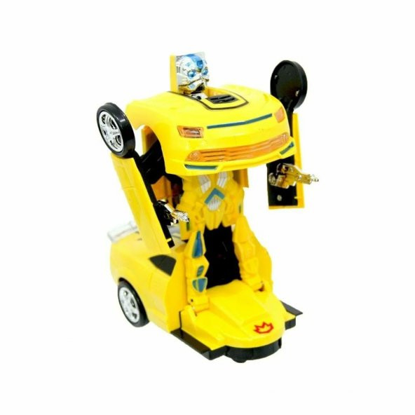 Pasifik Işıklı Pilli Robot Transformens Sports Car 8986 - 2