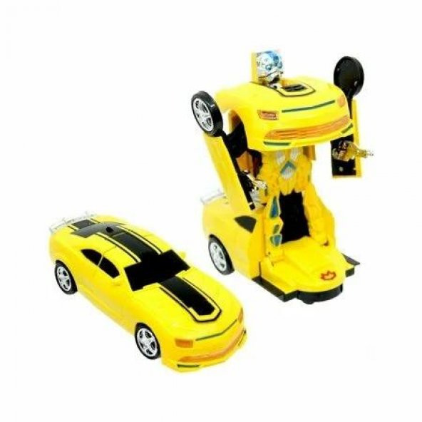 Pasifik Işıklı Pilli Robot Transformens Sports Car 8986 - 3