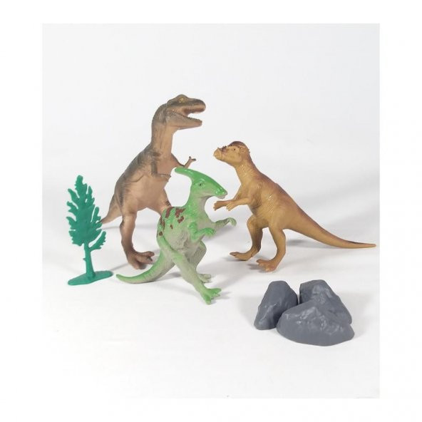 Vardem Dinozor Hayvanları Oyun Seti 15 Parça Özel Kutusunda